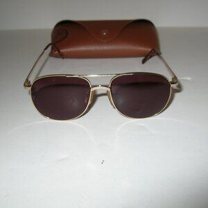 Vintage RAY-BAN  All-Weather SUN GLASSES by Luxottica w/Case 100% UV Protection